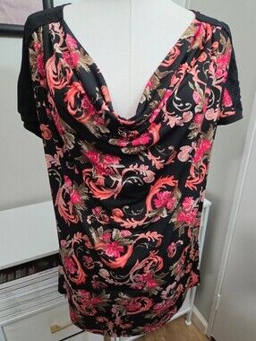 Jaclyn Smith Floral Print Blouse (XL)